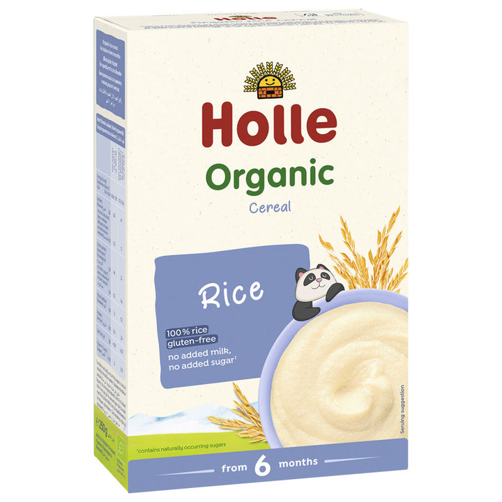 Cereal orgánico de arroz para bebé Holle Baby Food - Biobebé