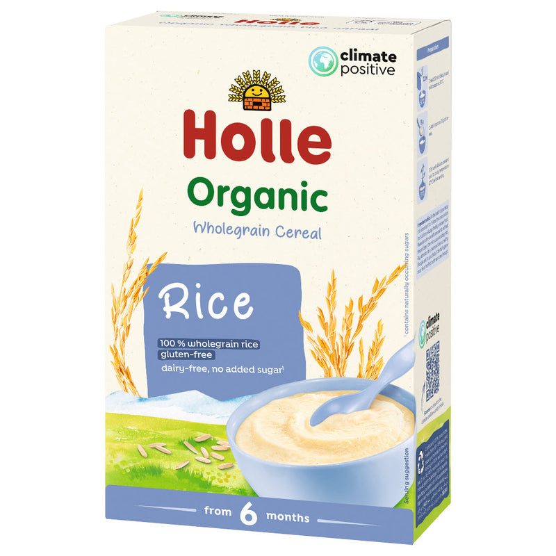 Cereal orgánico de arroz para bebé Holle Baby Food - Biobebé