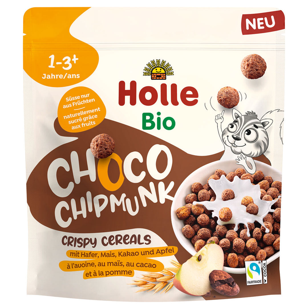 Cereal crujiente orgánico con cacao para bebé Holle Baby Food