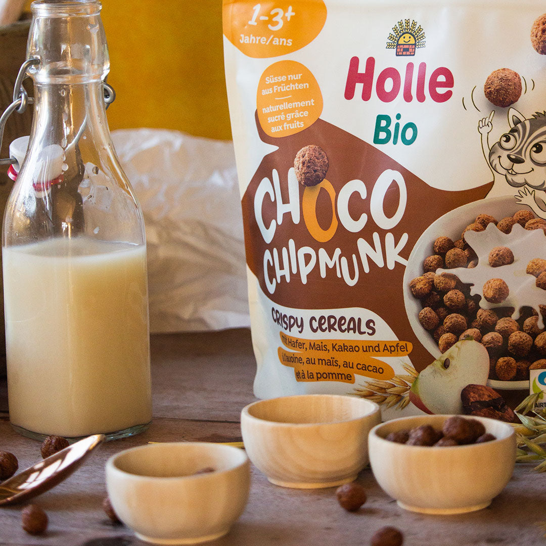 Cereal crujiente orgánico con cacao para bebé Holle Baby Food